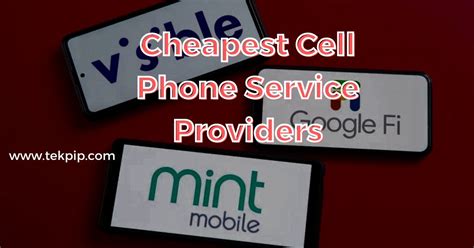 what are some of the cheapest cell phone service providers
